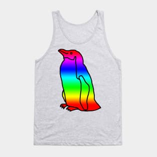 Bright Rainbow Penguin Tank Top